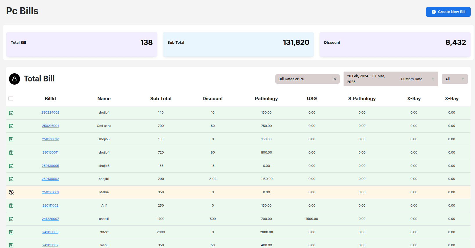 PC Management System Interface